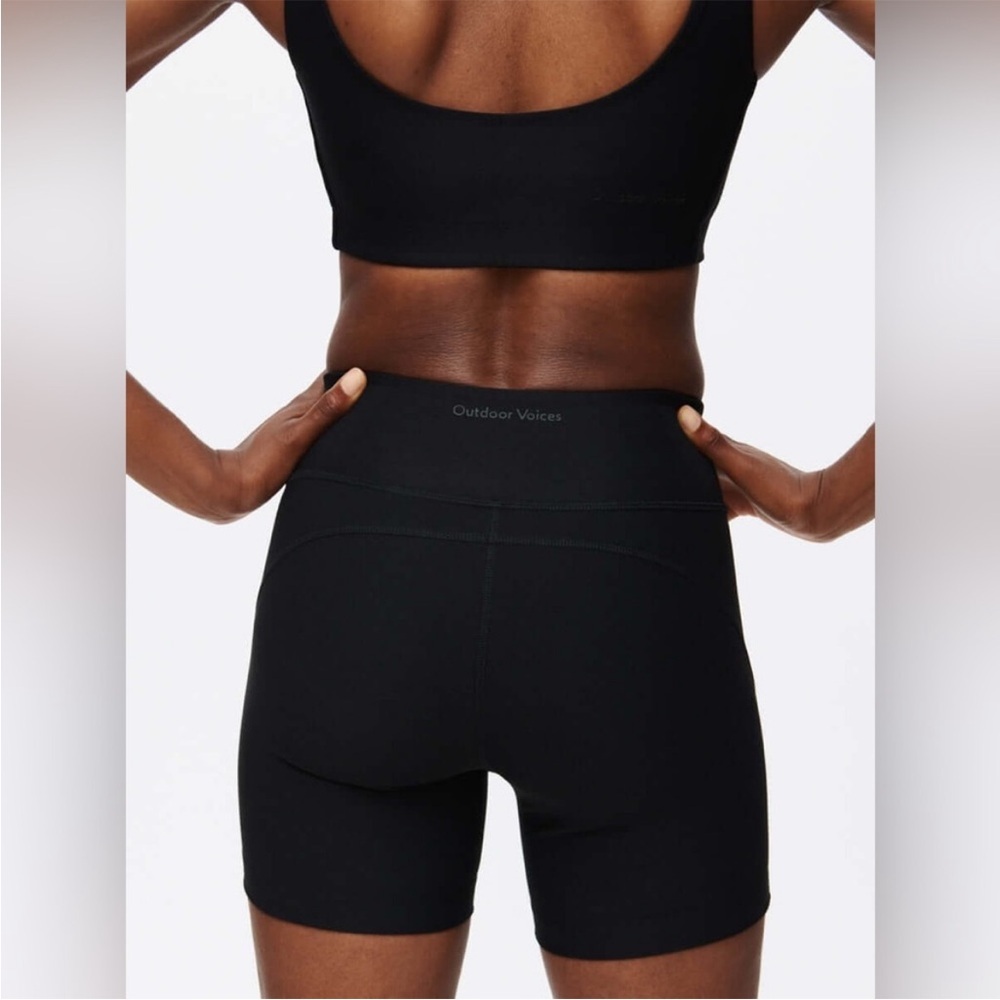 Outdoor Voices Black Bike Shorts